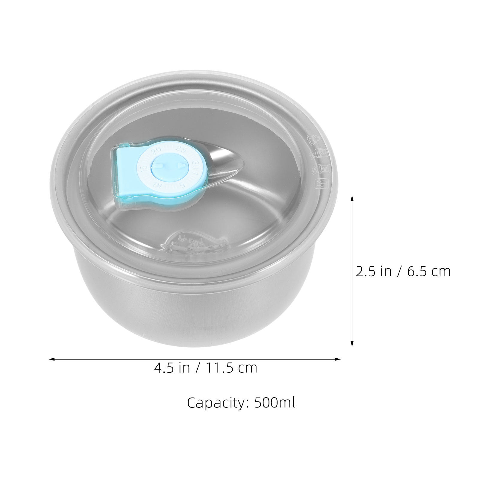 Meal Prep Bowl - 6 Stück Hausgemachte Eiscreme-Boxen aus Edelstahl,