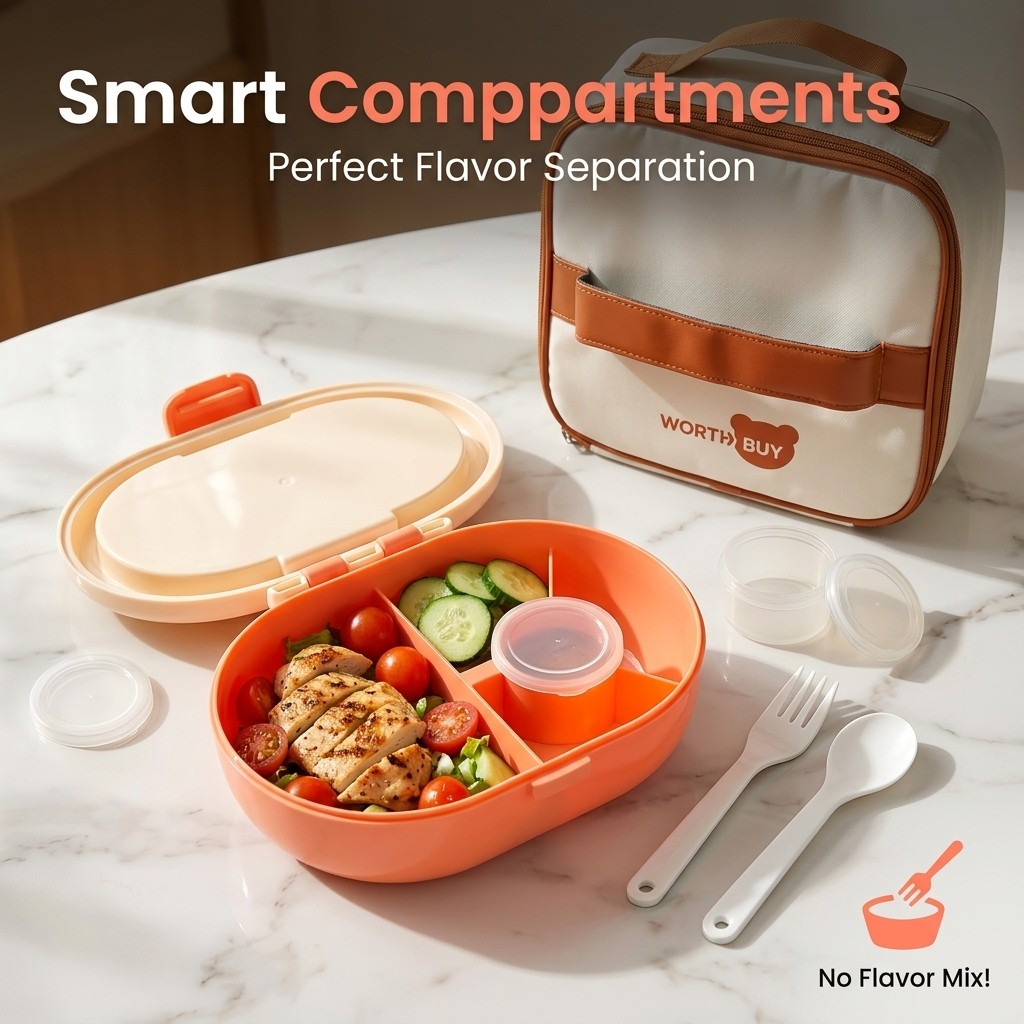 Auslaufsichere Plastik-Bento-L – Meal Prep Or Prep Meal Bewertung und Preis