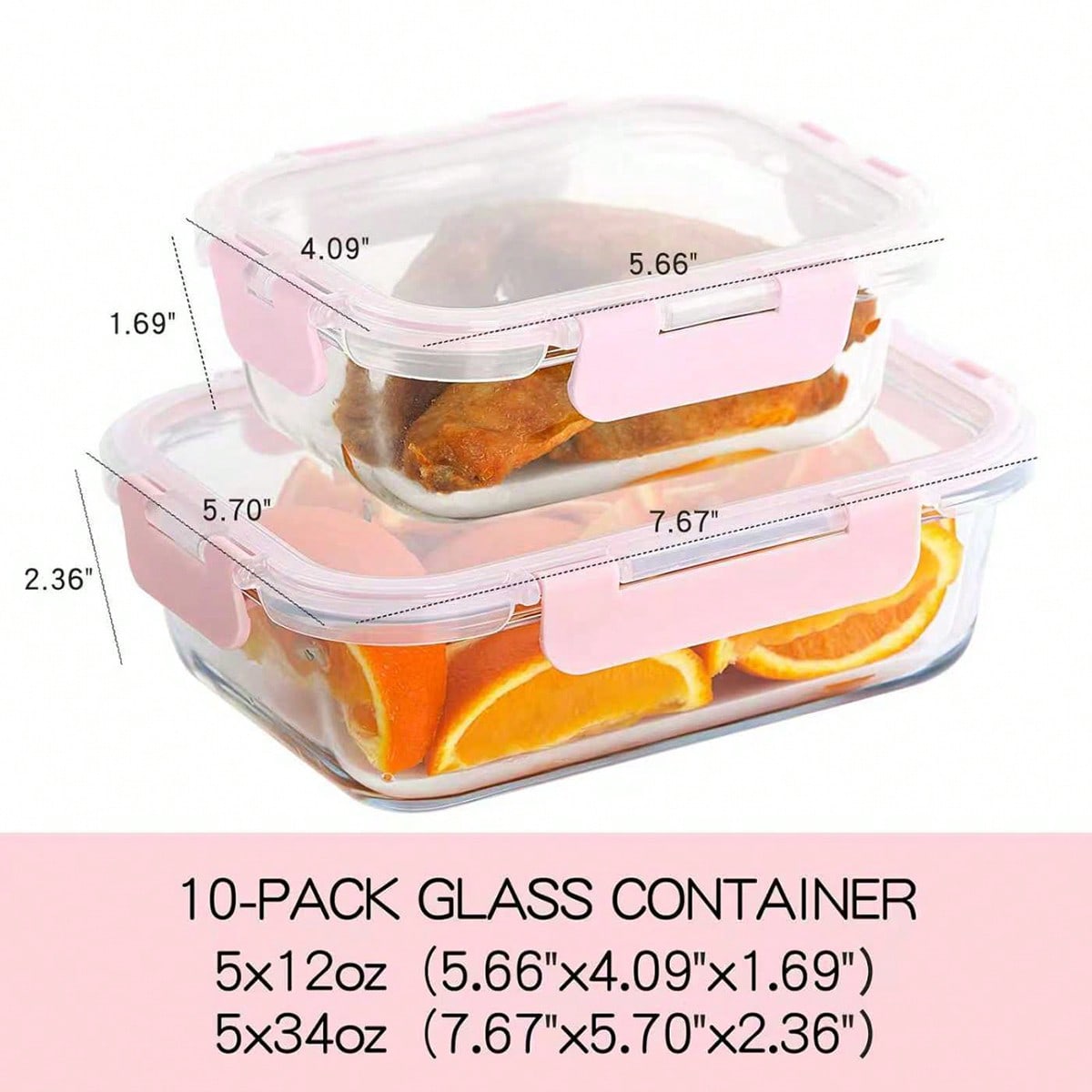 10er-Pack Glas-Mahlzeitbehälte – Meal Prep Kitchen Bewertung und Preis
